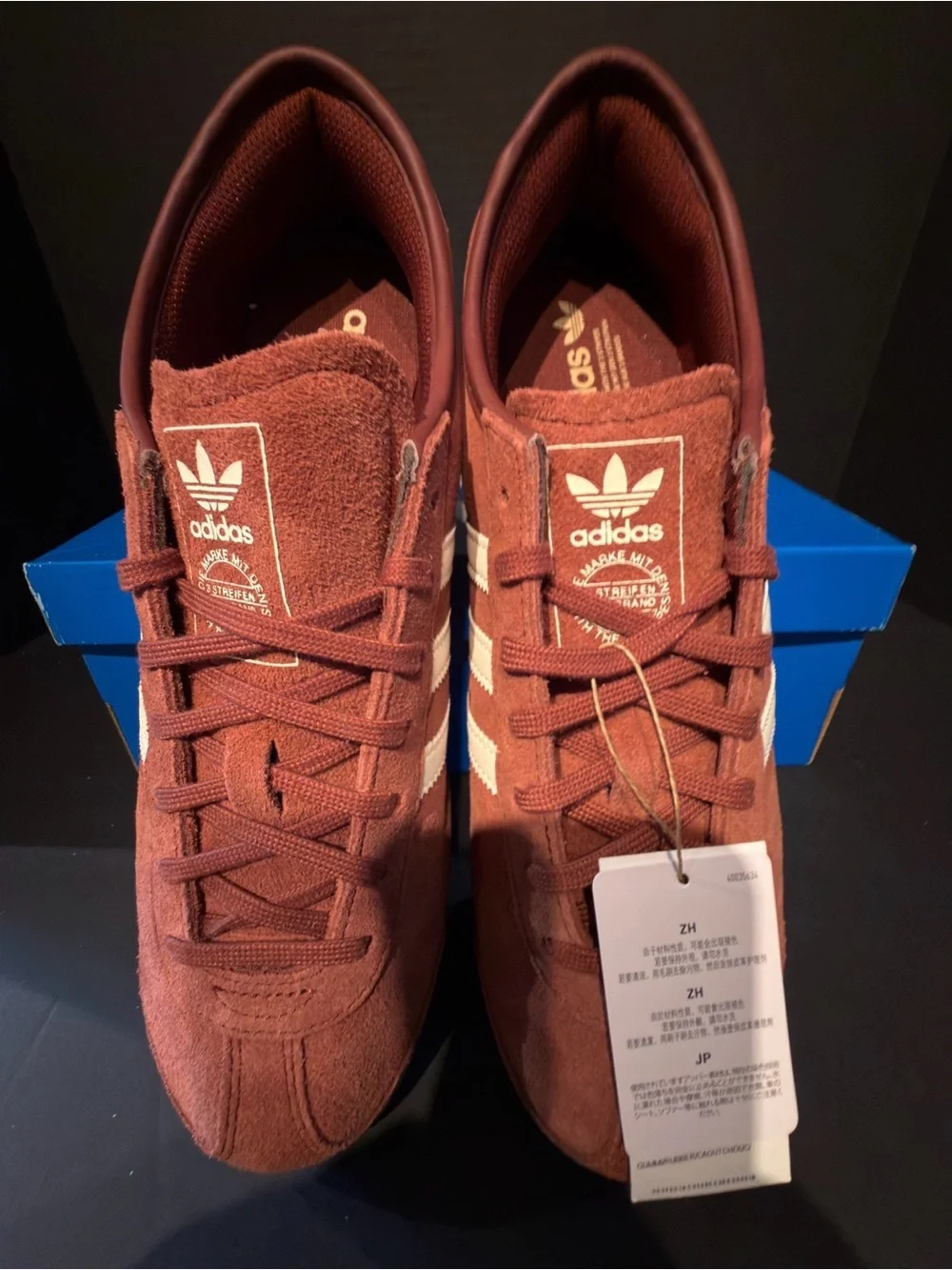 adidas Italia 70s Suede Sneakers - Maroon/White